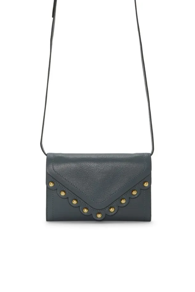 Lucky Brand Ruth Scalloped Crossbody Bag Universal Midnight Women Handbags