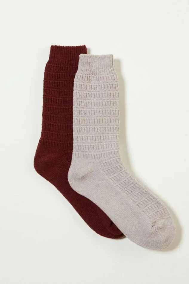 Lucky Brand Solid Chenille Sock Pack Multi Women Socks