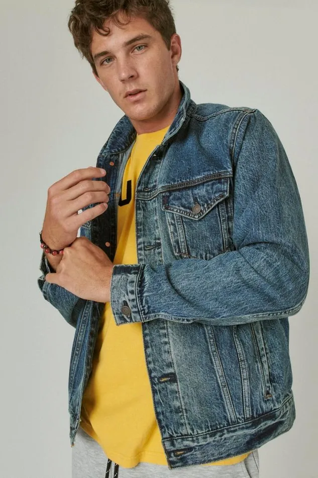 Lucky Brand The Trucker Jacket Yakima Ridge Men Jackets and Outerwear