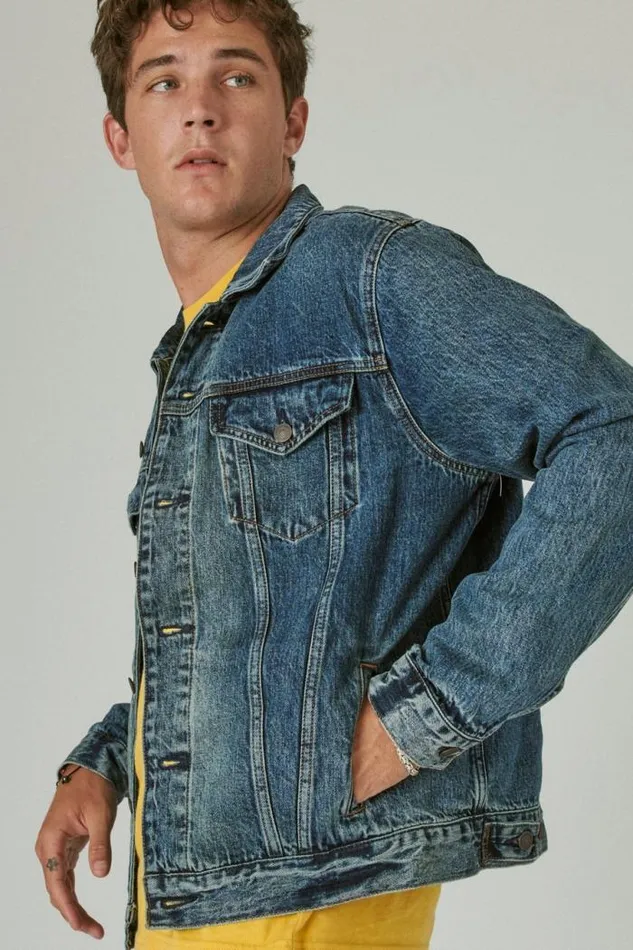 Lucky Brand The Trucker Jacket Yakima Ridge Men Jackets and Outerwear