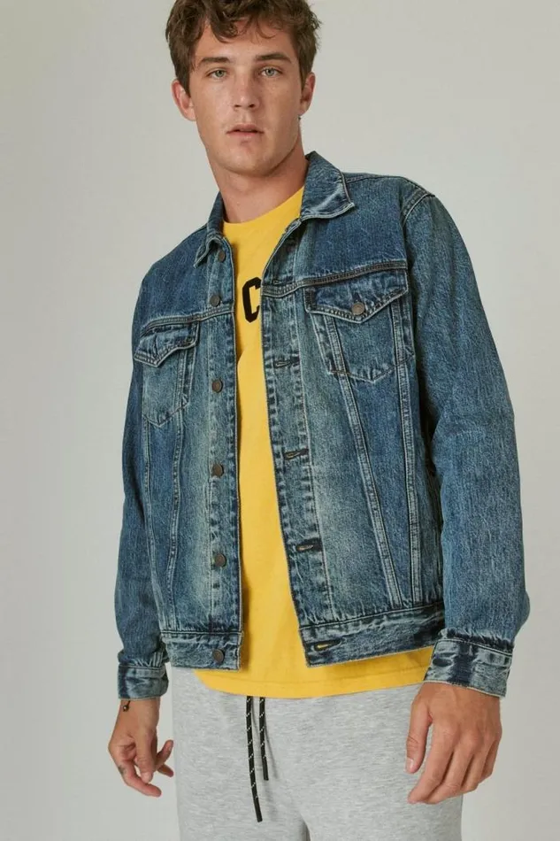 Lucky Brand The Trucker Jacket Yakima Ridge Men Jackets and Outerwear