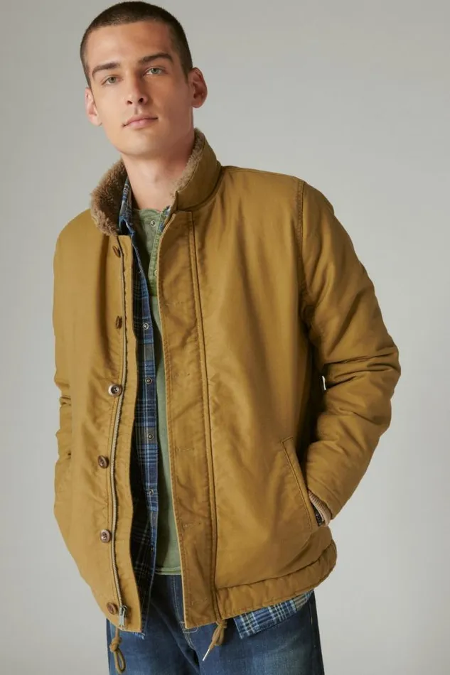 Lucky Brand Us Navy Deck Jacket Gothic Olive Men Jackets and Outerwear