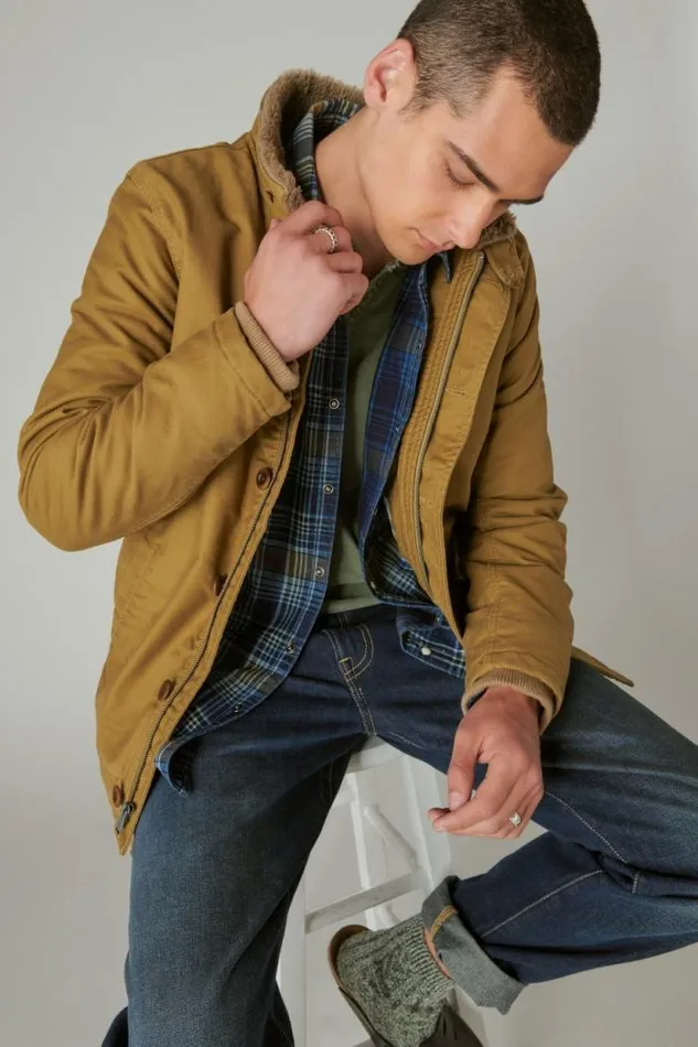 Lucky Brand Us Navy Deck Jacket Gothic Olive Men Jackets and Outerwear