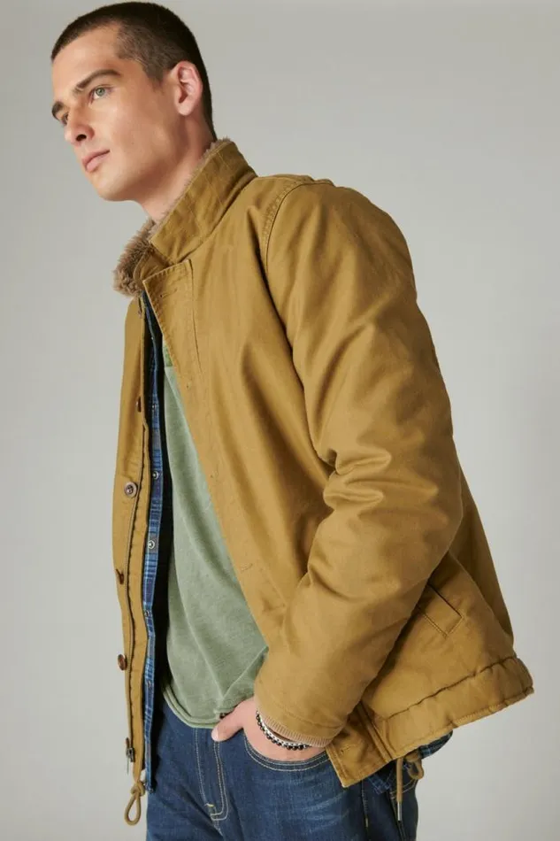 Lucky Brand Us Navy Deck Jacket Gothic Olive Men Jackets and Outerwear