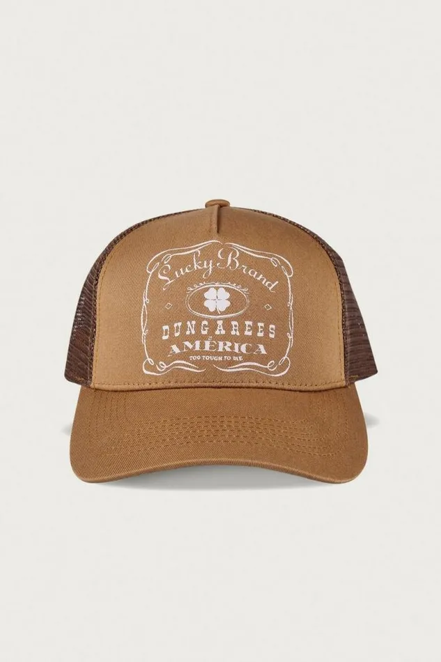 Lucky Brand Vintage Trucker Dark Brown MenWomen Hats