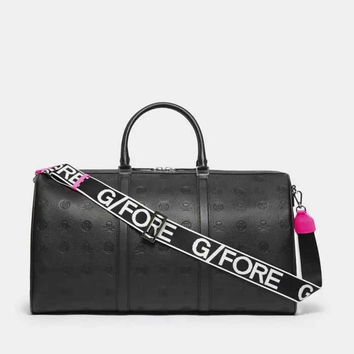 Luggage and Bags MenWomen GFORE EMBOSSED SKULL and TEES LEATHER WEEKENDER Onyx Luggage and Bags MenWomen GFORE EMBOSSED SKULL and TEES LEATHER WEEKENDER Onyx