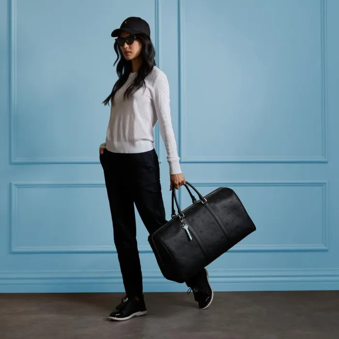 Luggage and Bags MenWomen GFORE EMBOSSED SKULL and TEES LEATHER WEEKENDER Onyx Luggage and Bags MenWomen GFORE EMBOSSED SKULL and TEES LEATHER WEEKENDER Onyx