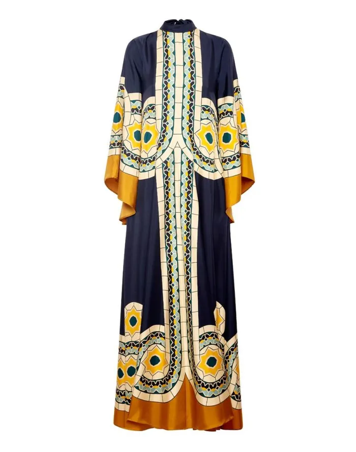 Magnifico Dress Mudejar Place Blue Women La Double J Dresses Magnifico Dress Mudejar Place Blue Women La Double J Dresses