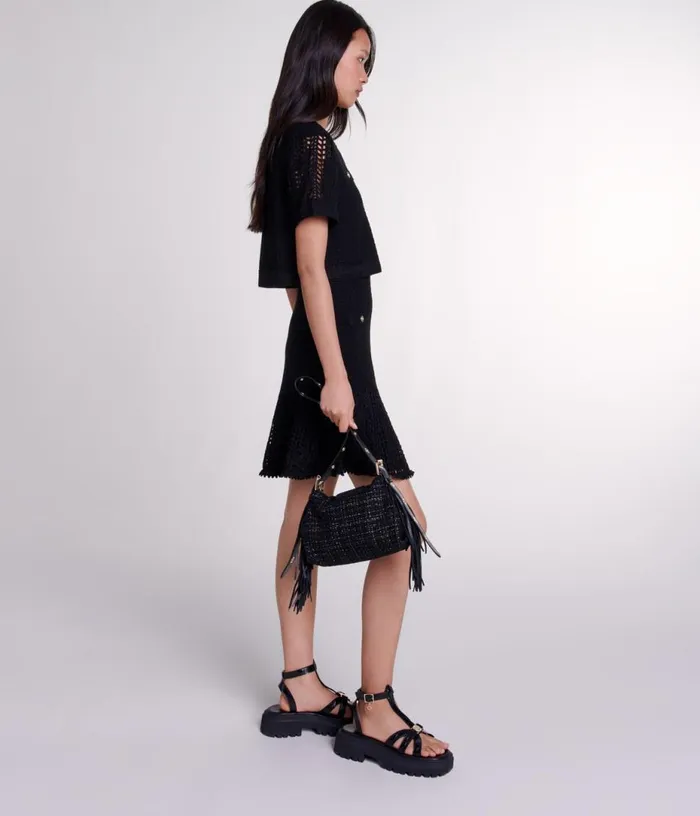 Maje 2in1 Crochet Dress Women Dresses