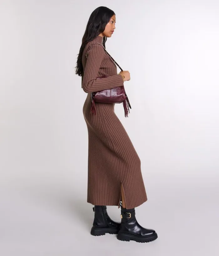 Maje 2in1 Wool Maxi Dress Women Dresses