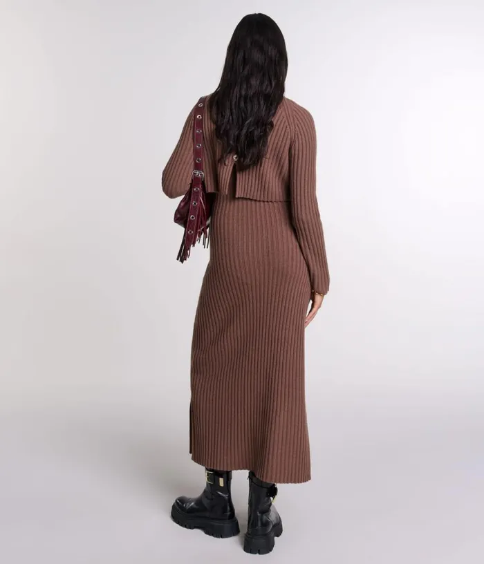 Maje 2in1 Wool Maxi Dress Women Dresses