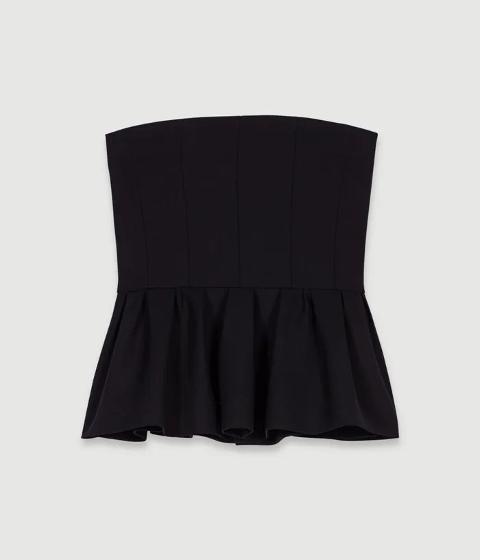 Maje Bustier Top With Basque Women Tops and Shirts