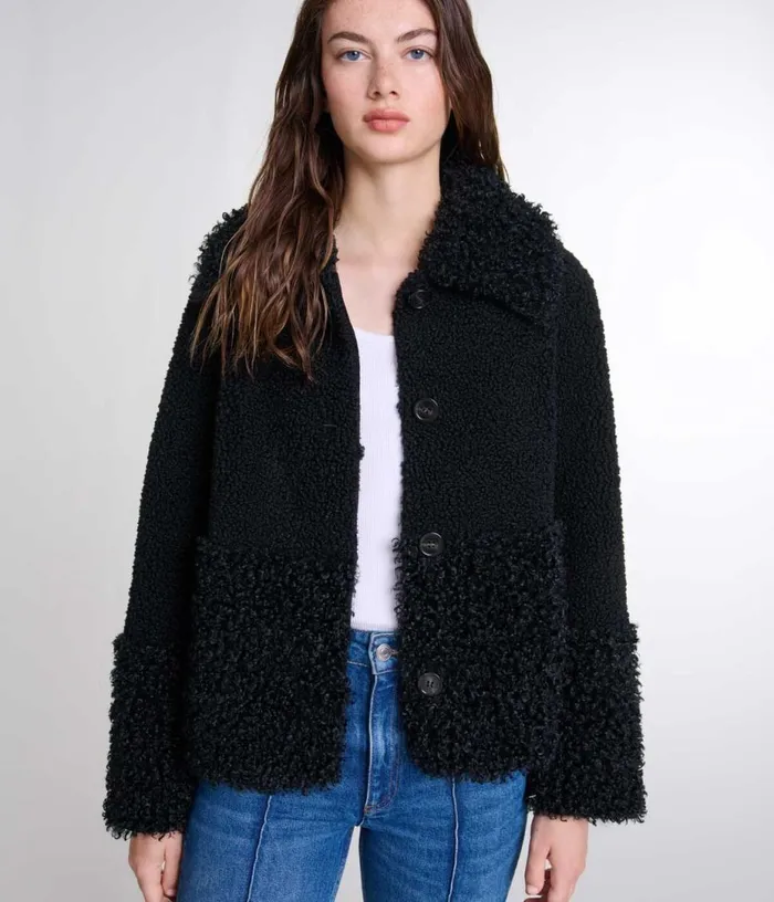 Maje Curly Jacket Women Coats