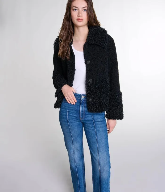 Maje Curly Jacket Women Coats