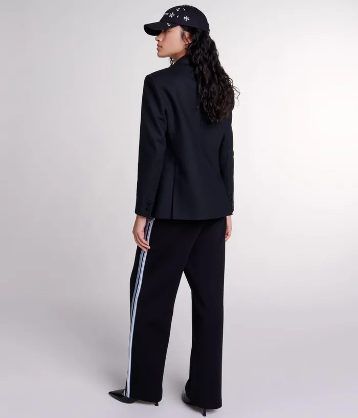 Maje Embroidered Suit Jacket Women Blazers and Jackets