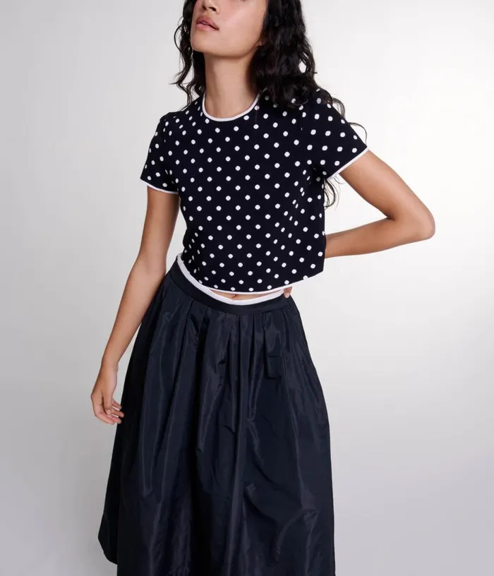 Maje Fancy Knit Top Women Sweaters and Cardigans