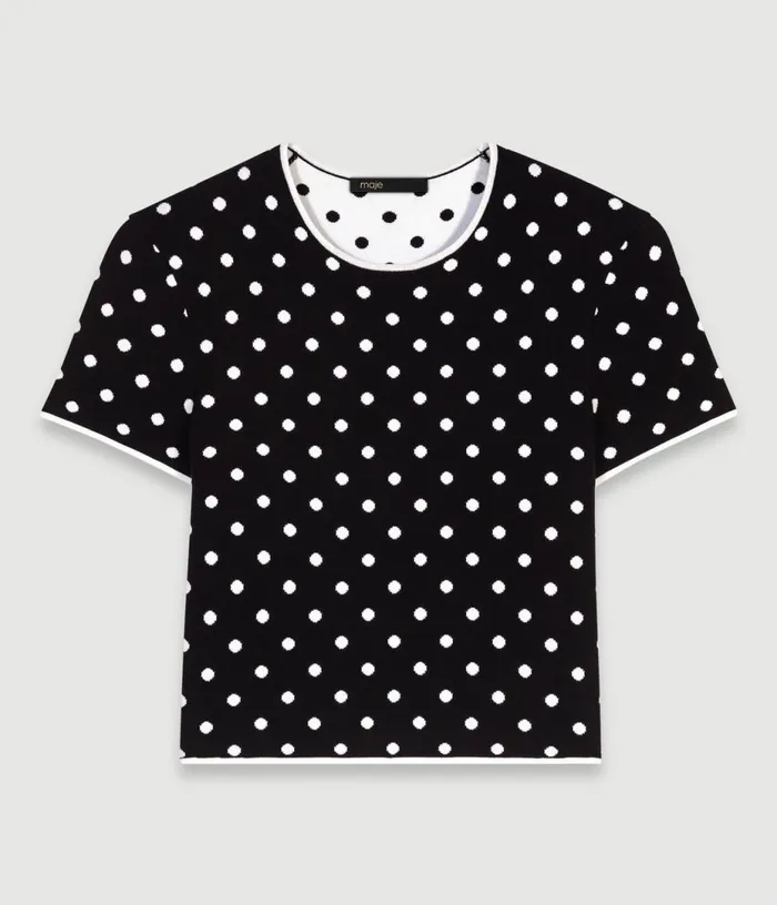 Maje Fancy Knit Top Women Sweaters and Cardigans