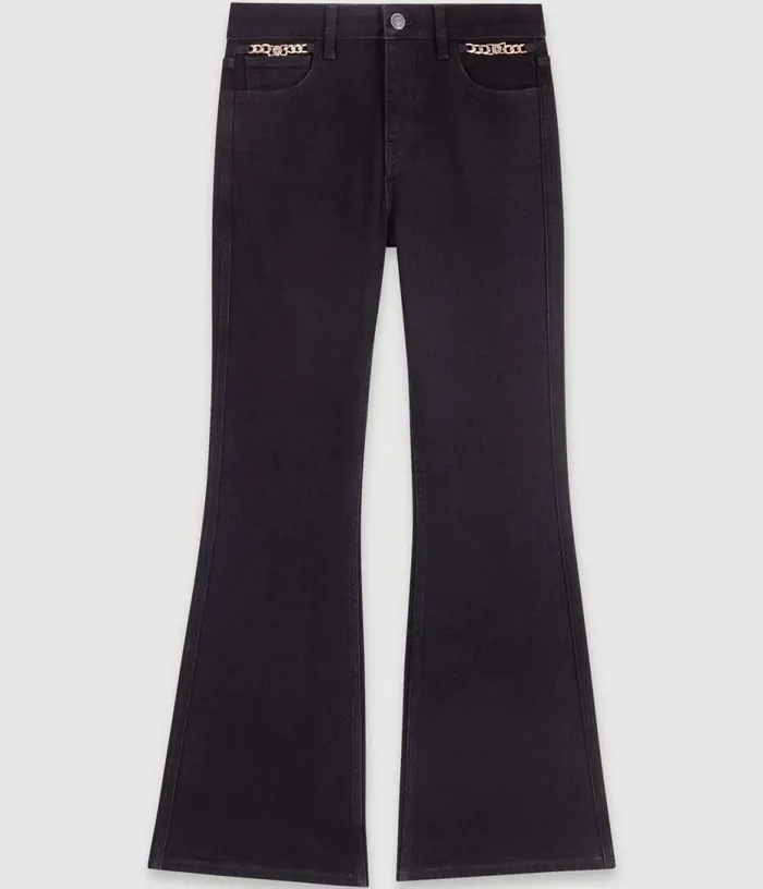 Maje Flared Jeans Women Pants and Jeans