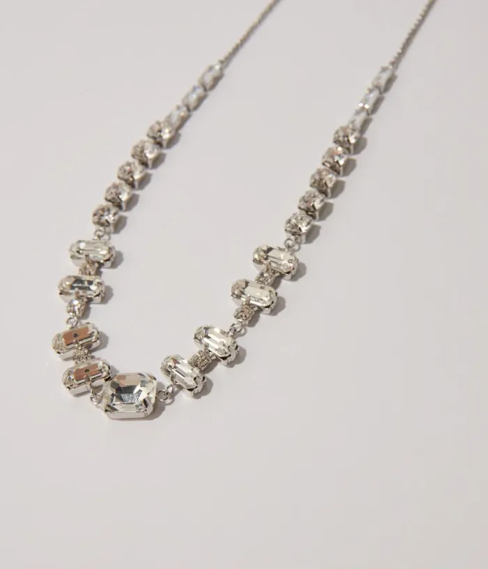 Maje Gold Rhinestone Choker Necklace Women Jewelry