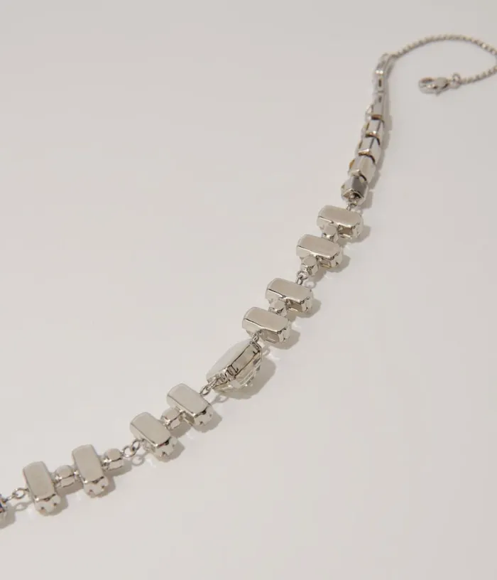 Maje Gold Rhinestone Choker Necklace Women Jewelry