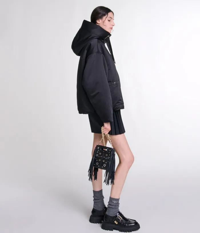 Maje Leather M Mini Bag With Eyelets Women Mini Bags