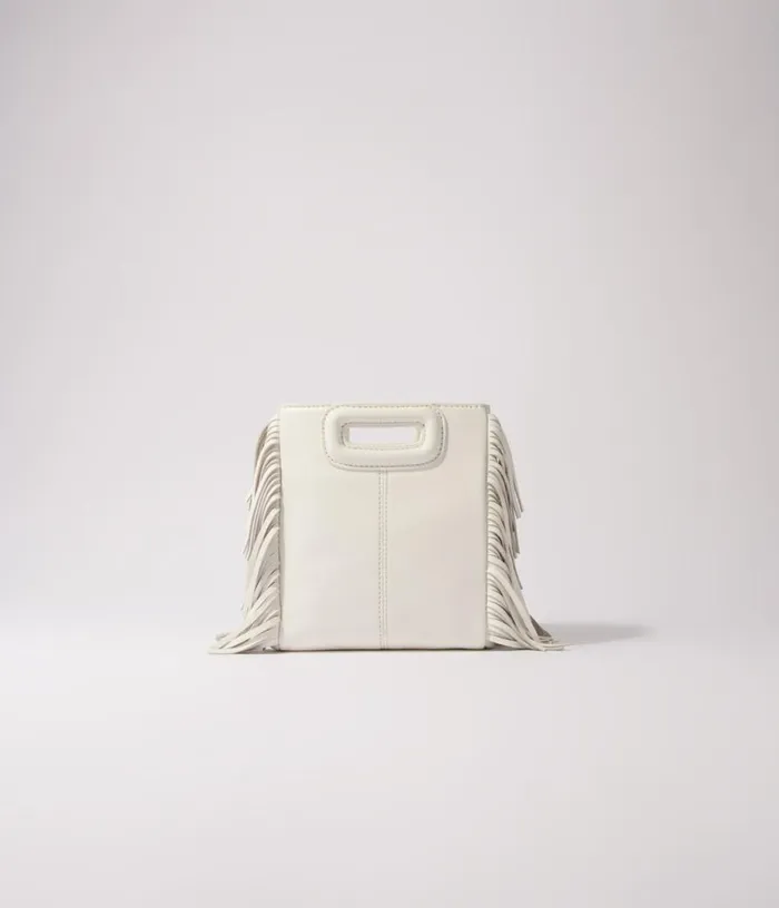 Maje M Mini Leather Bag With Diamanteacutes Women Mini Bags