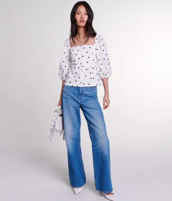 Maje Puffsleeved Top Women Tops and Shirts