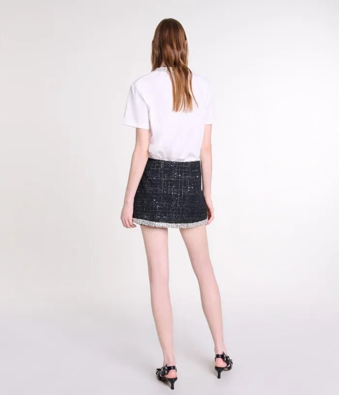 Maje Sequinned Skort Women Skirts and Shorts