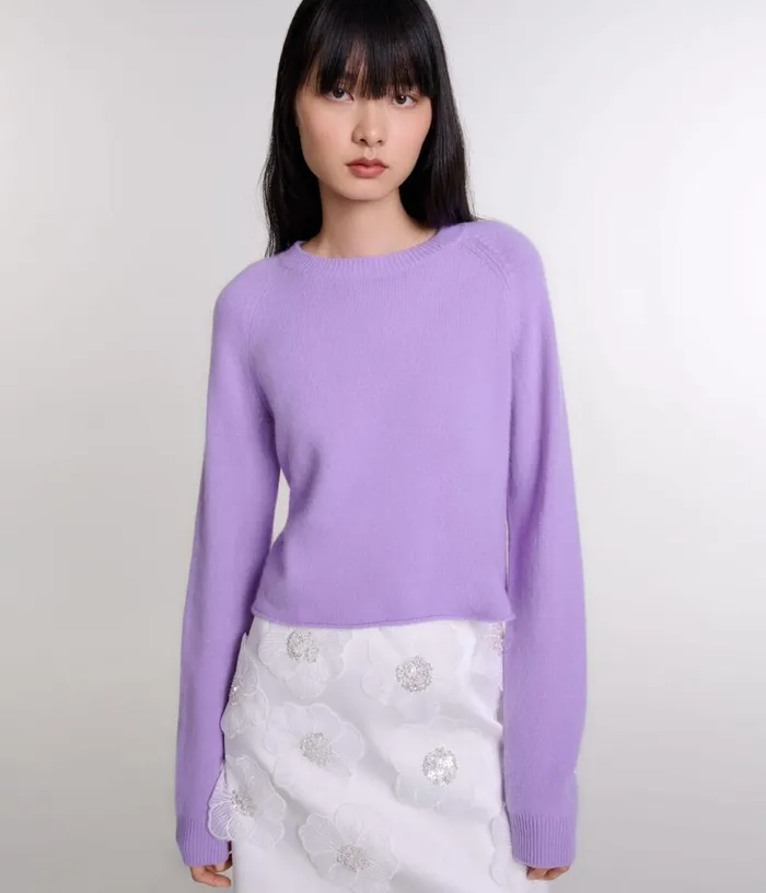 Maje Short Cashmere Jumper Women Sweaters and Cardigans
