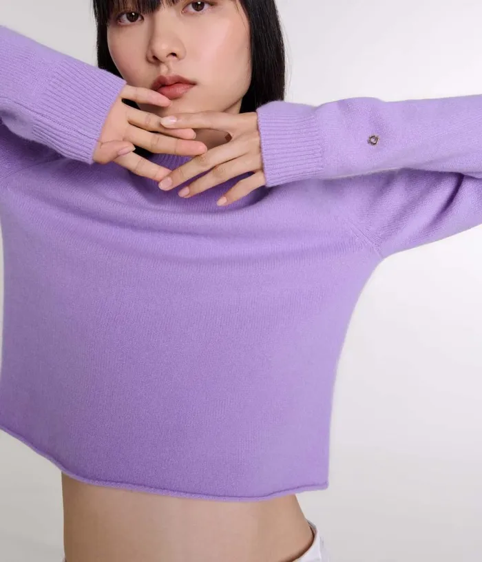 Maje Short Cashmere Jumper Women Sweaters and Cardigans