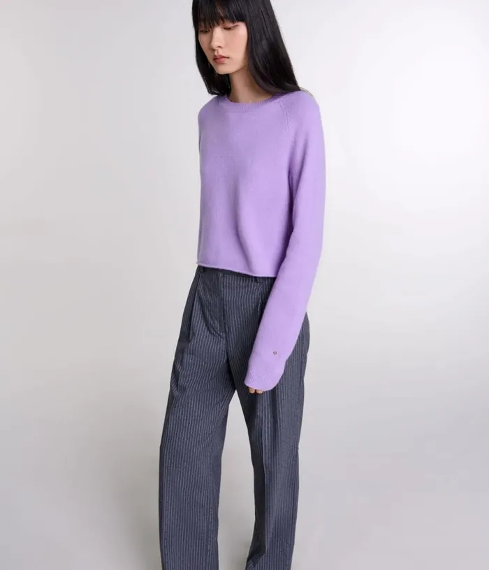 Maje Short Cashmere Jumper Women Sweaters and Cardigans