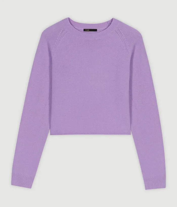 Maje Short Cashmere Jumper Women Sweaters and Cardigans
