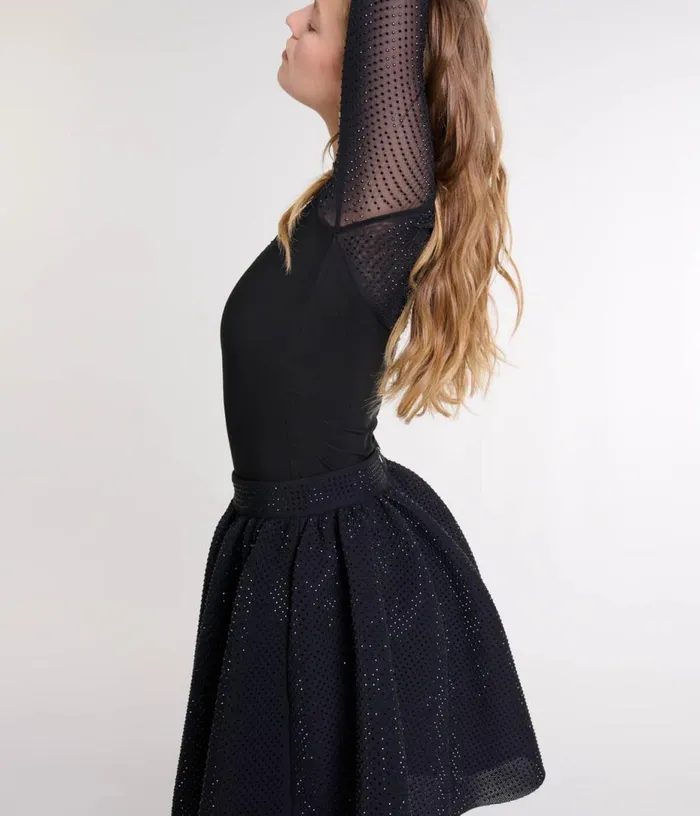 Maje Short Full Rhinestone Skirt Women Skirts and Shorts