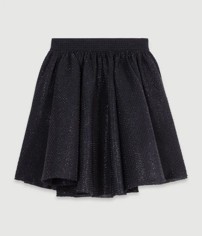 Maje Short Full Rhinestone Skirt Women Skirts and Shorts
