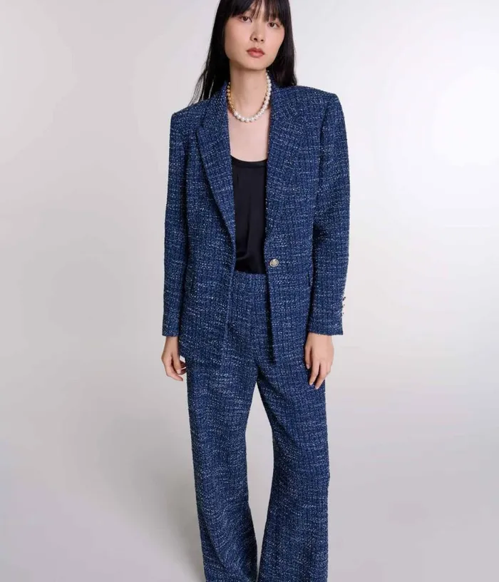 Maje Tweed Jacket Women Blazers and Jackets