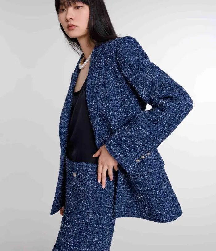 Maje Tweed Jacket Women Blazers and Jackets