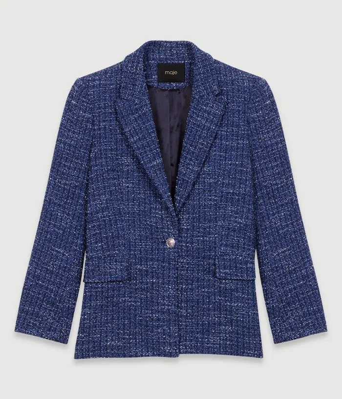 Maje Tweed Jacket Women Blazers and Jackets