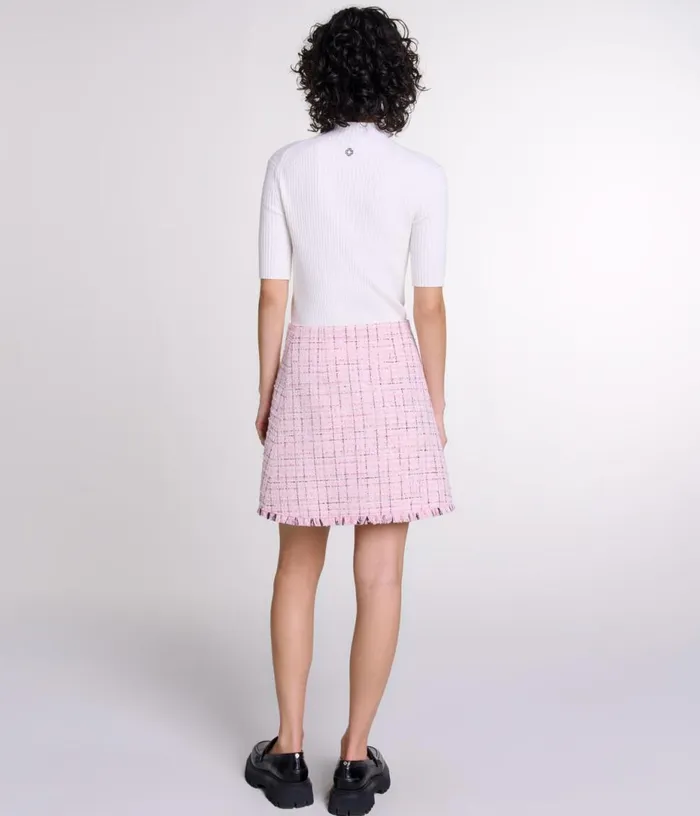 Maje Tweed Skirt Women Skirts and Shorts