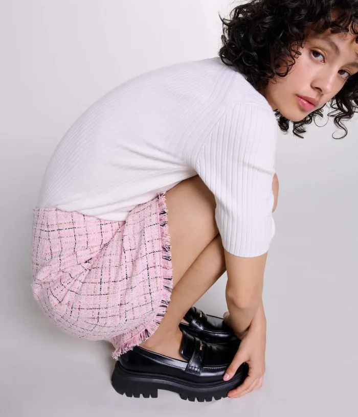Maje Tweed Skirt Women Skirts and Shorts