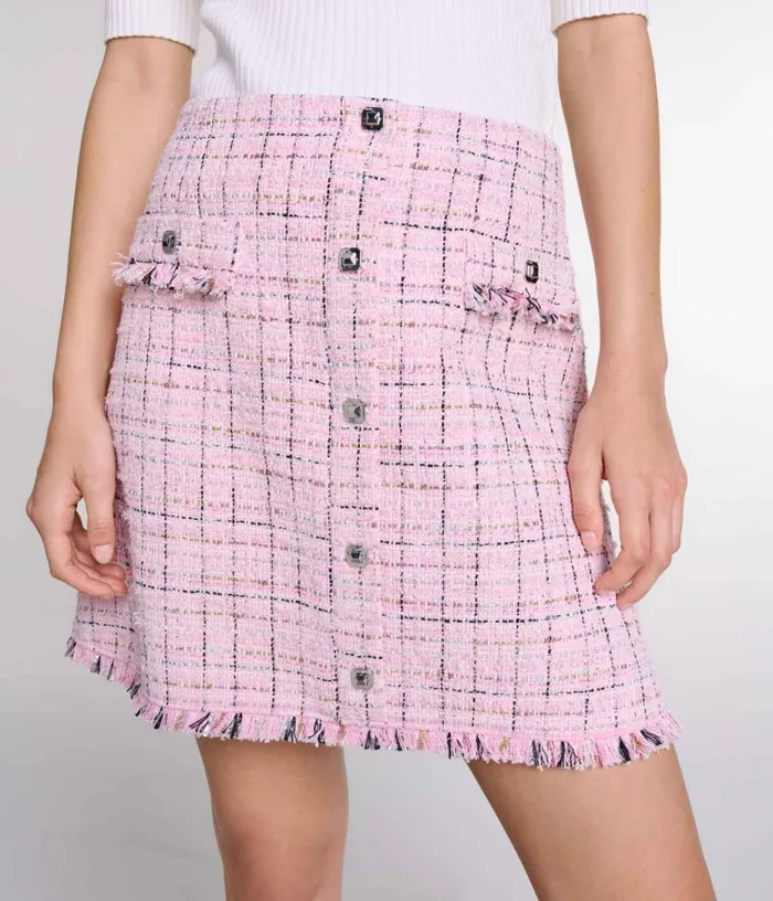 Maje Tweed Skirt Women Skirts and Shorts