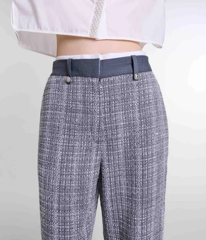 Maje Tweed Trousers Women Pants and Jeans