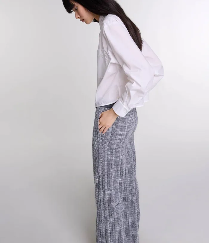 Maje Tweed Trousers Women Pants and Jeans