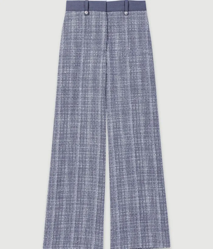 Maje Tweed Trousers Women Pants and Jeans