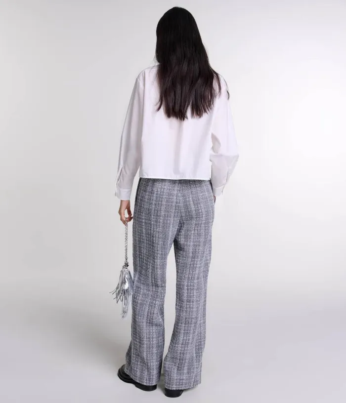 Maje Tweed Trousers Women Pants and Jeans