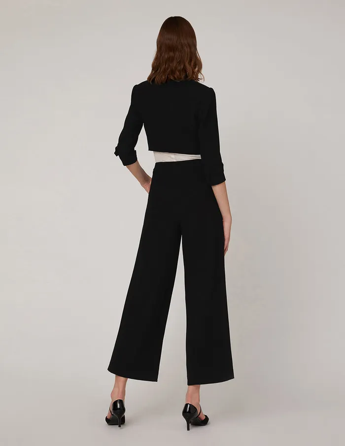 MARYLING Blazers Lapel Collar Mid Sleeve Suit Blazer Black 8211 Women MARYLING Blazers Lapel Collar Mid Sleeve Suit Blazer Black 8211 Women