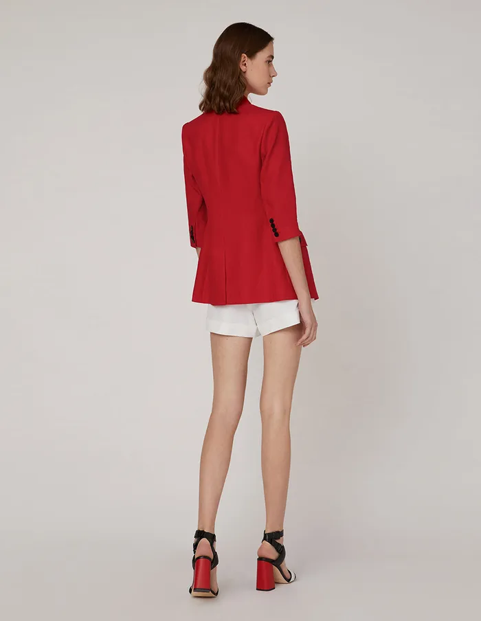 MARYLING Blazers Red MultiPocket Blazer Red 8211 Women MARYLING Blazers Red MultiPocket Blazer Red 8211 Women