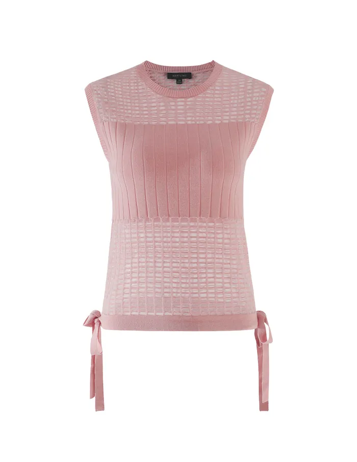 MARYLING Blouse Cherry Blossom Pink Knit Vest Red 8211 Women MARYLING Blouse Cherry Blossom Pink Knit Vest Red 8211 Women