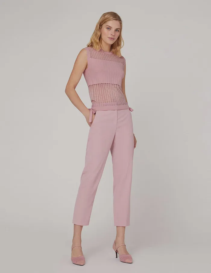 MARYLING Blouse Cherry Blossom Pink Knit Vest Red 8211 Women MARYLING Blouse Cherry Blossom Pink Knit Vest Red 8211 Women