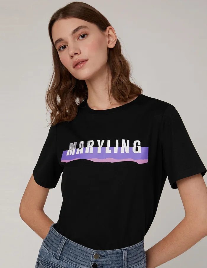 MARYLING Blouse Roundneck Monogrammed Matching Tshirt Mix 8211 Women MARYLING Blouse Roundneck Monogrammed Matching Tshirt Mix 8211 Women