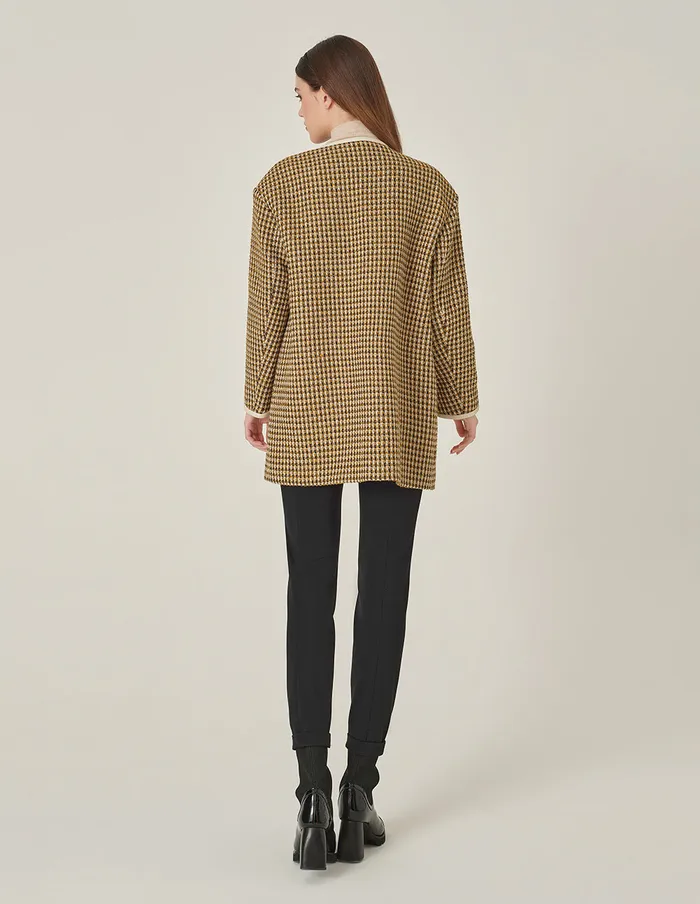 MARYLING Jacket and Coat Camel Round Neck H Silhouette Jacket Camel 8211 Women MARYLING Jacket and Coat Camel Round Neck H Silhouette Jacket Camel 8211 Women